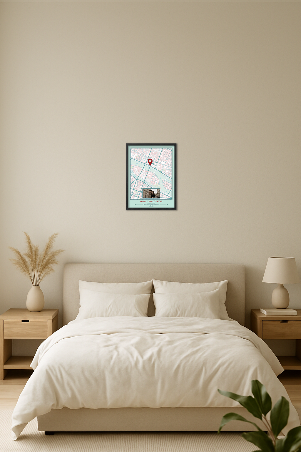 Pastel Map Wall Art