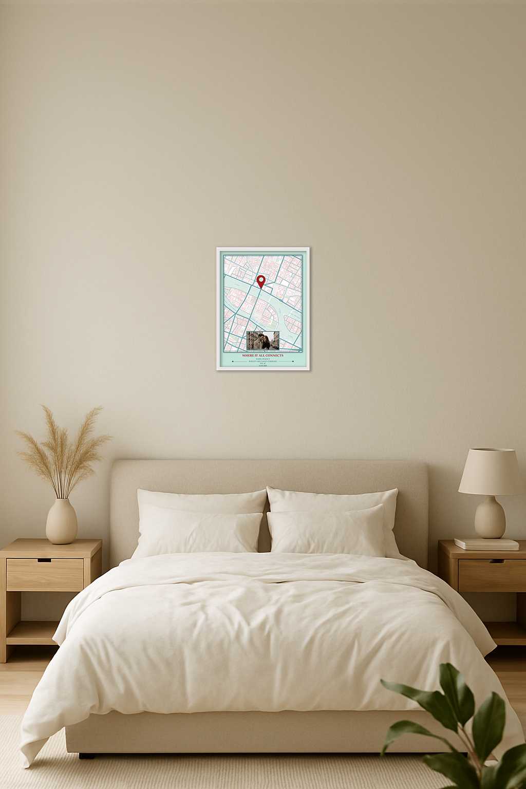 Pastel Map Wall Art