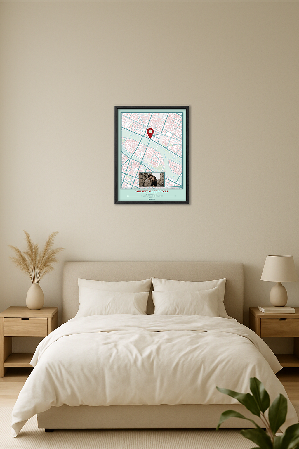 Pastel Map Wall Art