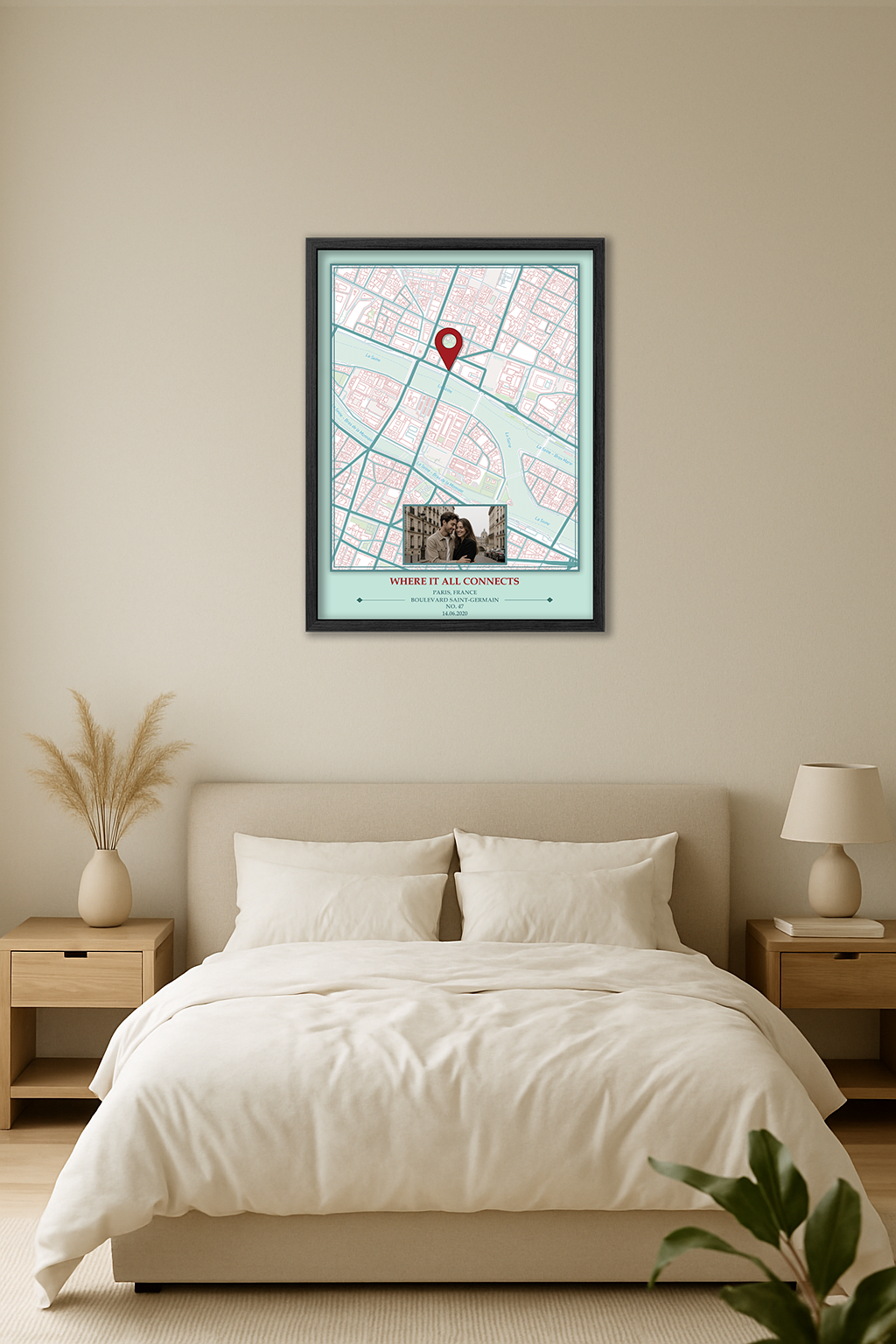 Pastel Map Wall Art