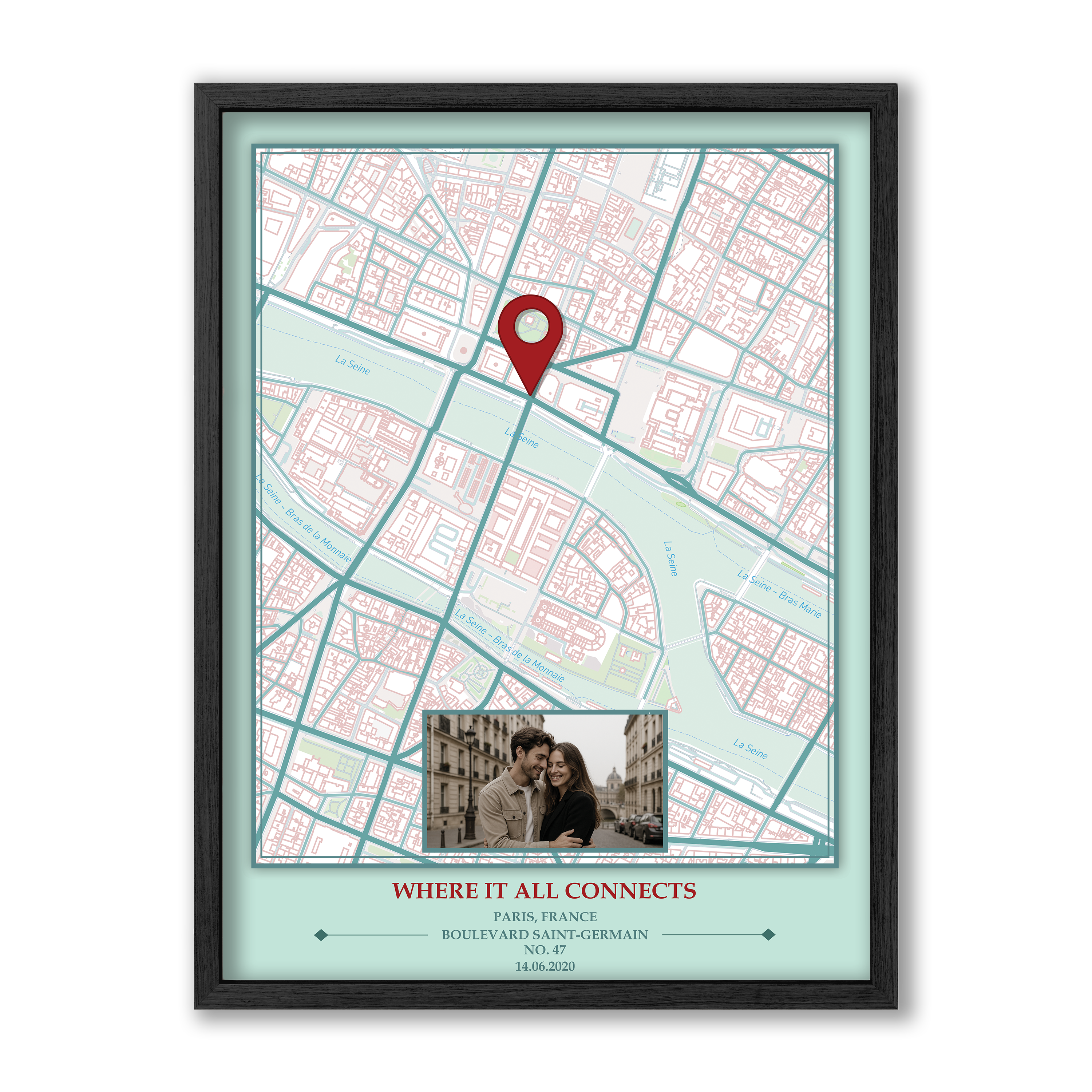 Pastel Map Wall Art