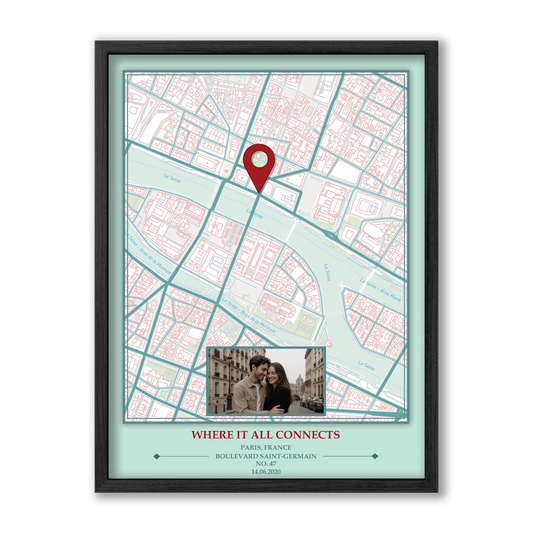 Pastel Map Wall Art