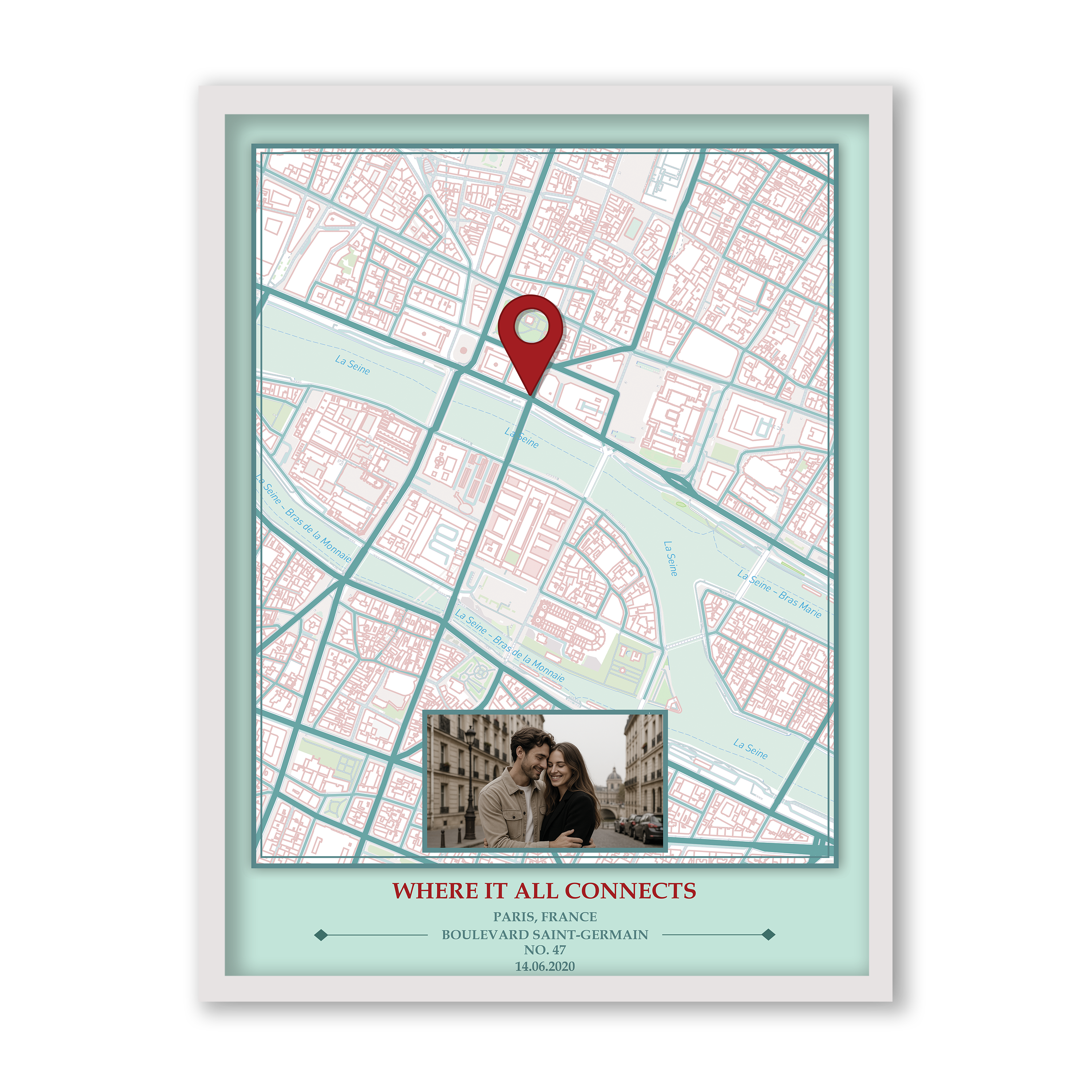 Pastel Map Wall Art