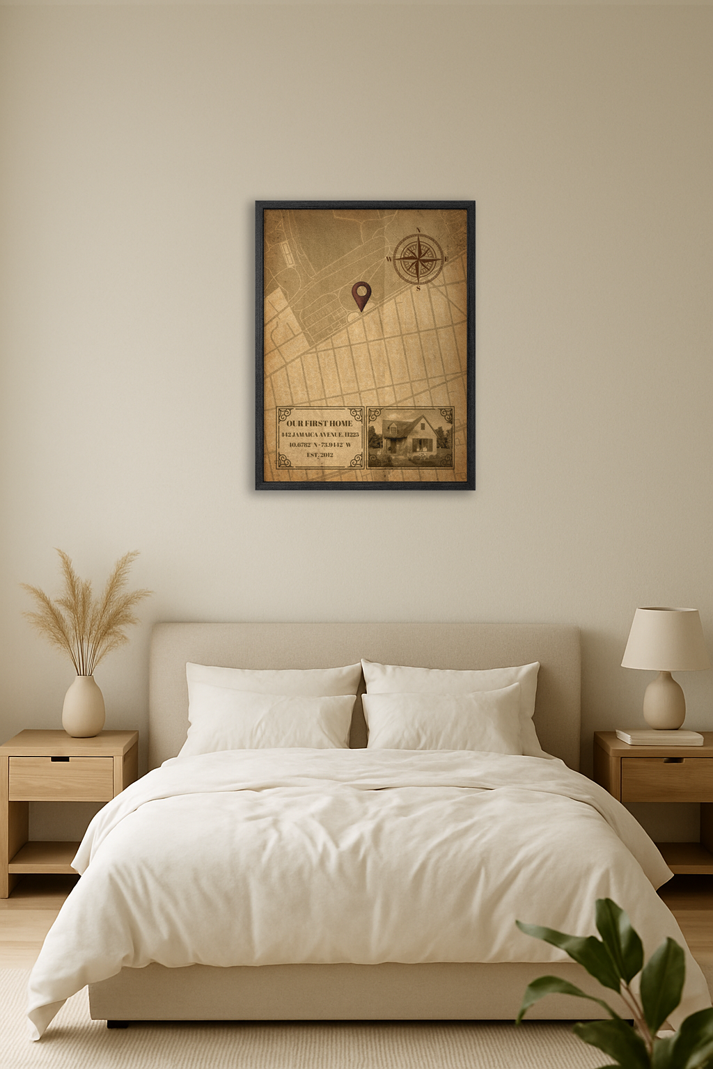 Memory Lane Vintage Map Wall Art