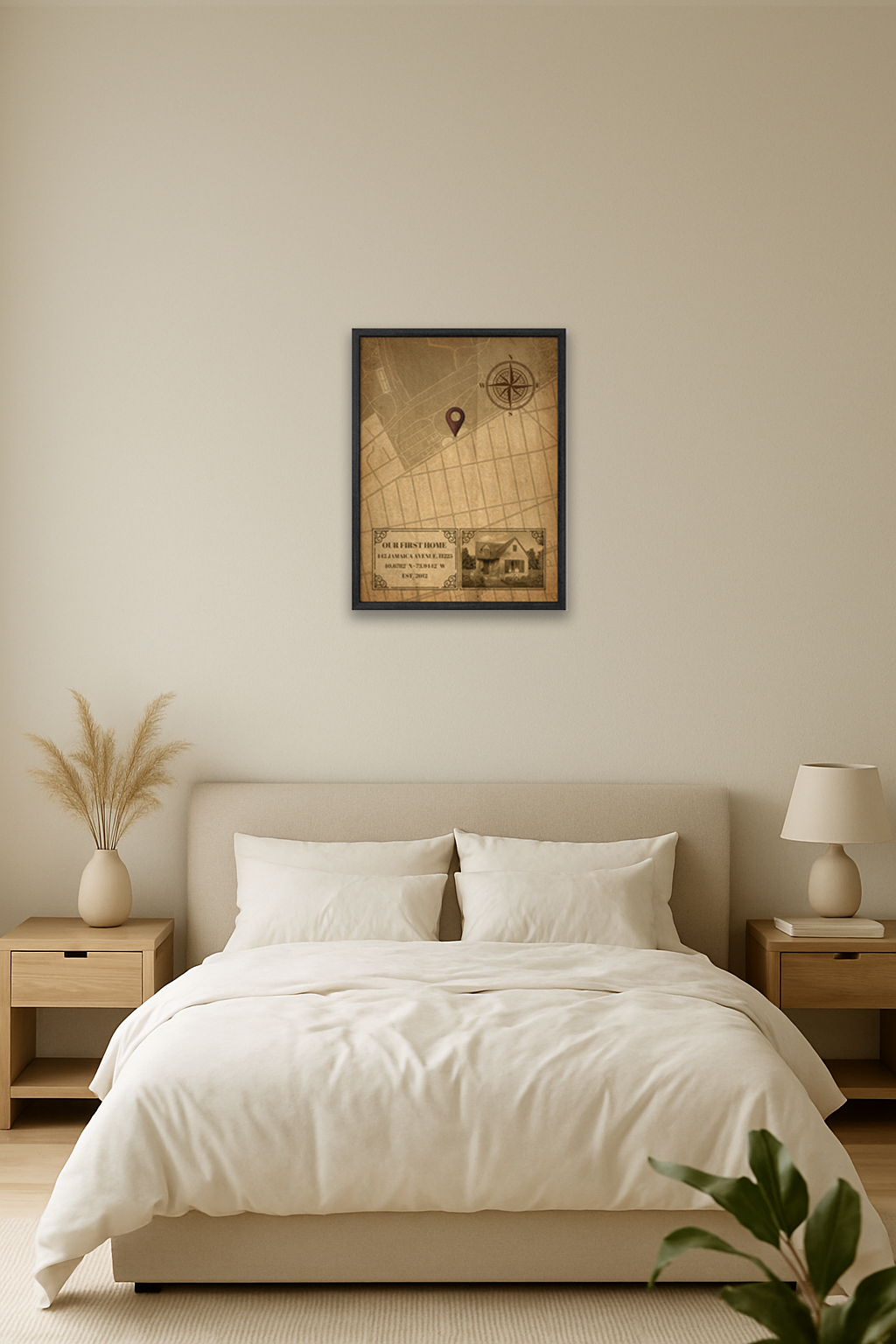 Memory Lane Vintage Map Wall Art