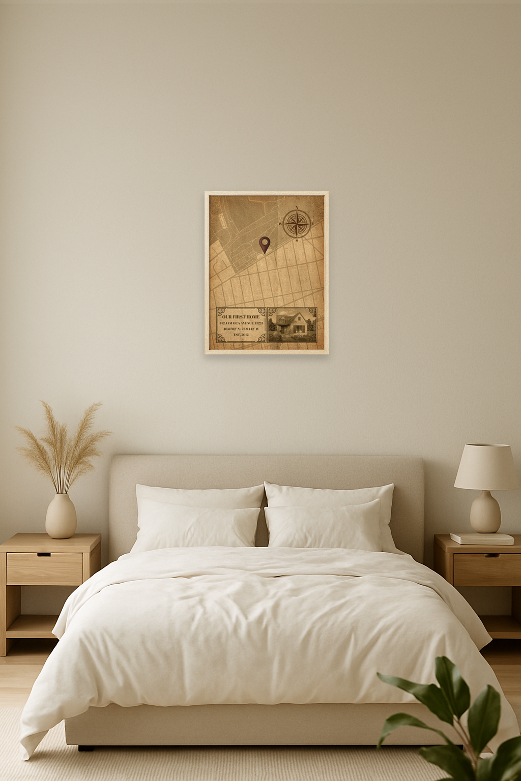 Memory Lane Vintage Map Wall Art