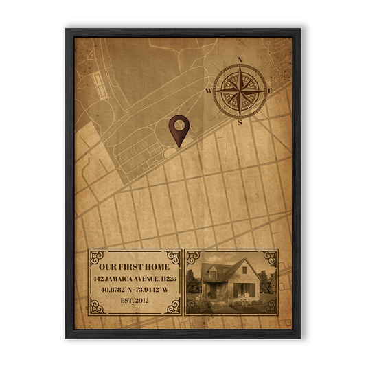 Memory Lane Vintage Map Wall Art